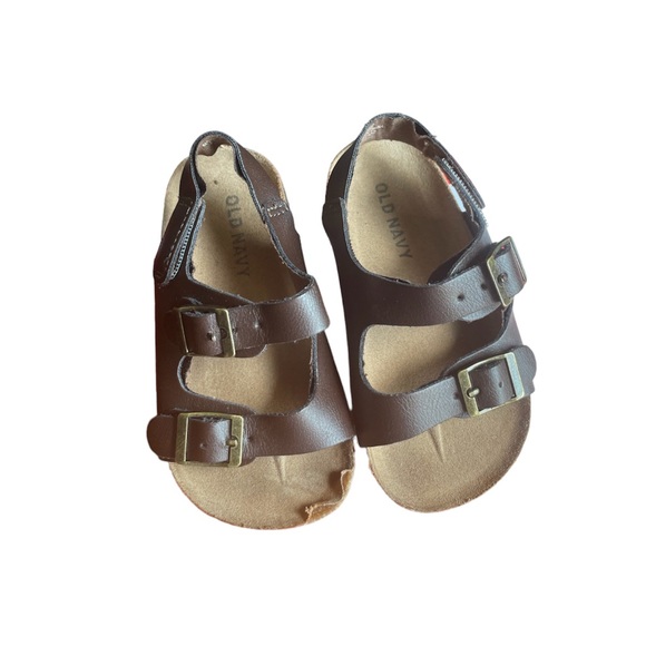 Old Navy Baby Brown Strap Sandals 18-24 Month - Picture 1 of 3